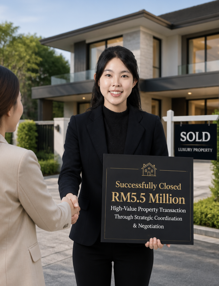Successfully Closed RM5.5 Million High-Value Property Transaction Through Strategic Coordination & Negotiation